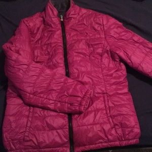 Pink puffy free country jacket